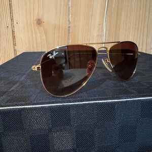 Rayban 9506S youth aviator sunglasses Col 223/13 50/13 gold
